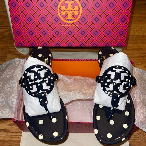 SOLD. NEW Tory Burch Miller Sandals - Picture 4 of 12